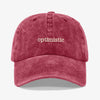 Gorra Prelavada Optimistic